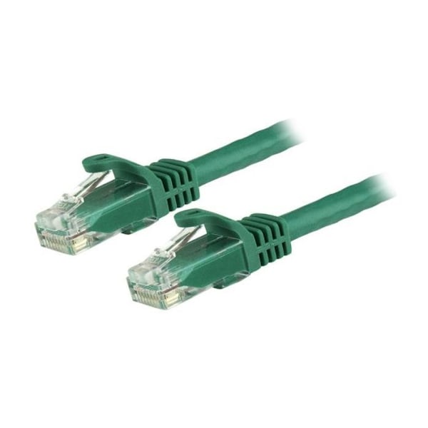 STARTECH 50 cm Hookless Cat6 Gigabit UTP netværkskabel - Anti-Snag RJ45 Ethernet ledning - M/M - Grøn