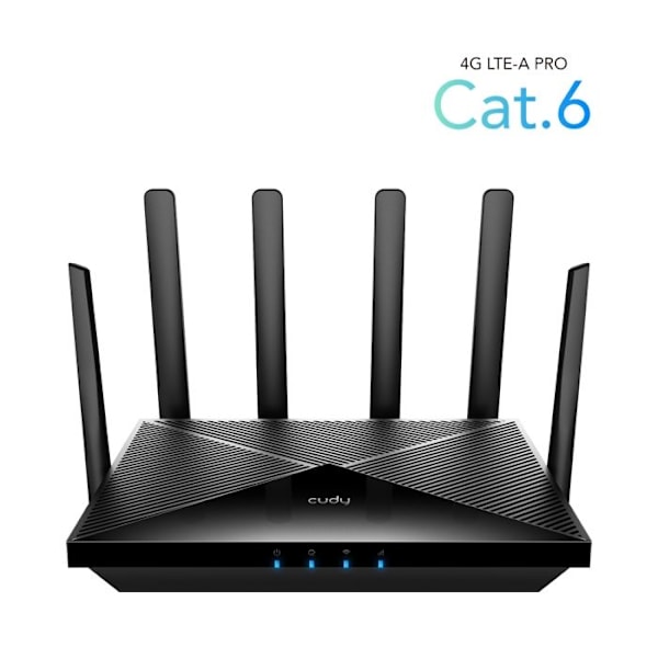 Cudy Rt700 Ac1200 Kaksoisbanda Wifi 5 4G Lte Gigabit musta