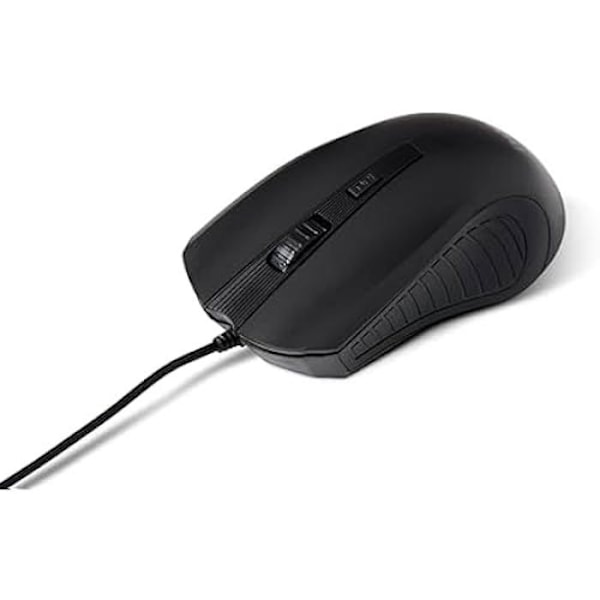 USB Mus - Nilox - MOUSB1013 - Sort - Kablet - 2400 DPI