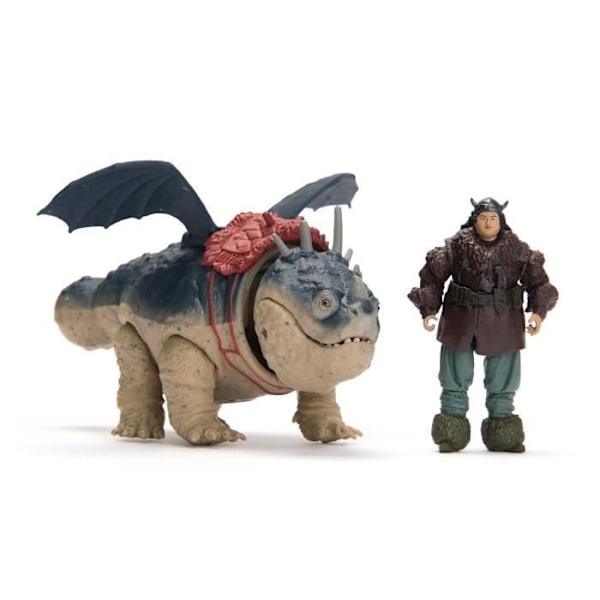 SPIN MASTER PAKKE DRAGE OG VIKING 25 CM GRONK Dragons Movie Flerfärgad