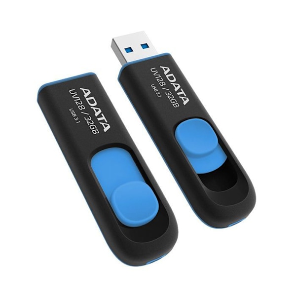 ADATA UV128 32GB USB 3.0 USB Flash Drive Sort/Blå