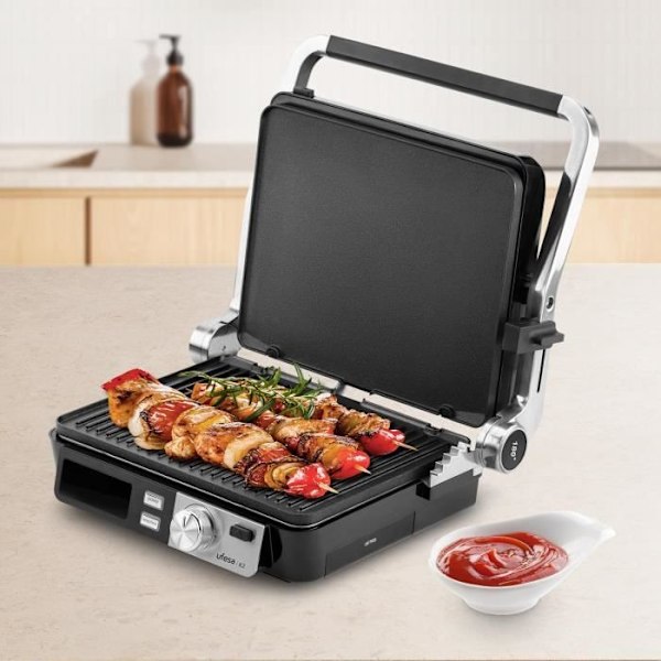 Elgrill - Ufesa - PR K2 - 2000W - Non-stick plader - LCD skærm
