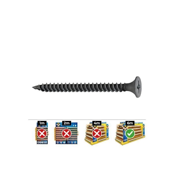 Pladur Screw Plate-Mette Rf Ssf 4.2x75 Fos 200u Celo - GENERISK - Skruv - Vit - Stål - Korsformad