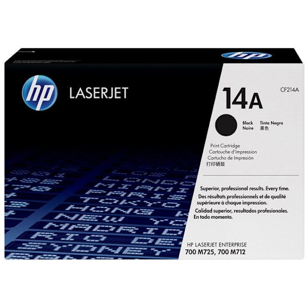 HP 14A tonerpatron - Sort - Ægte - Til HP LaserJet Enterprise M712/M725