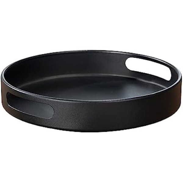 Susie pladespiller - WENKO - Sort - Pulverlakeret metal - Ø 26 x 6 cm Svart