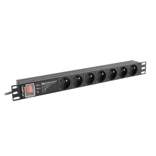 LANBERG Strømfordeler - PDU-PRO-07E-0200-BK Sort