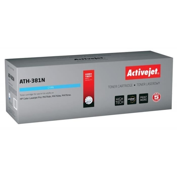 Tonerkasetti - Activejet - ATH-381N - Yhteensopiva - Syan - 1 kappale - 2700 sivua