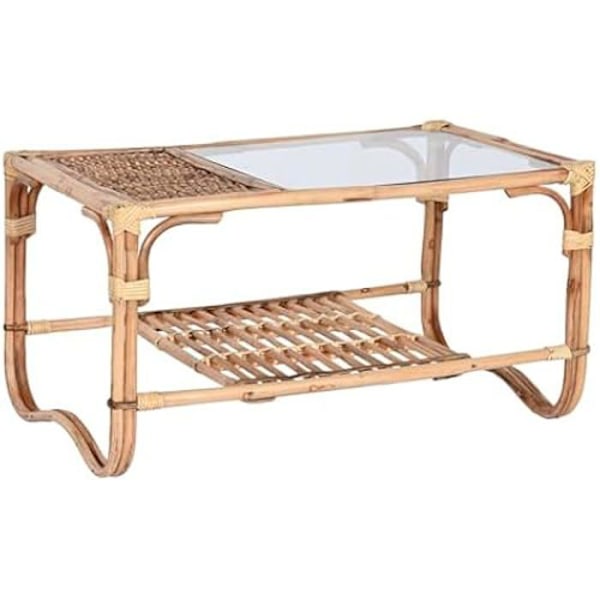 Sofabord - HOME ESPRIT - Flerfarvet - 76 x 46 x 40 cm - Rektangulært - Stuemøbler Flerfärgad