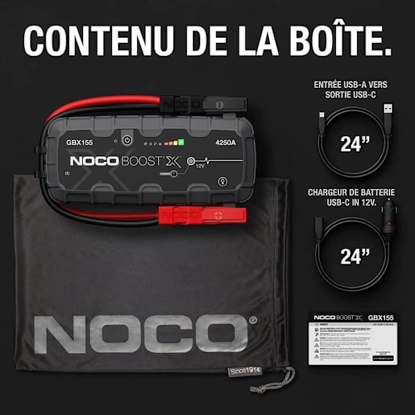 Noco - Boost X Lithium Starting Aid GBX155 4250A