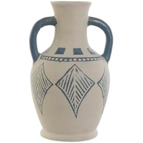 Dekorativ vas - HOME ESPRIT - Flerfärgad - Keramik - 15 x 15 x 25 cm - Modern stil Flerfärgad