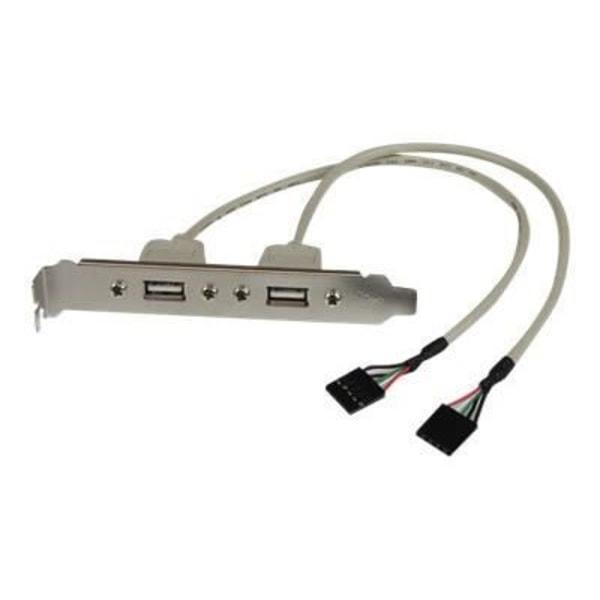 USB 2.0 IDC -adapteri 2-porttiselle USB A -levylle - 5-napainen sisäinen USB 2.0 -adapterikaapeli 2 USB A -porttia varten - USBPLATE