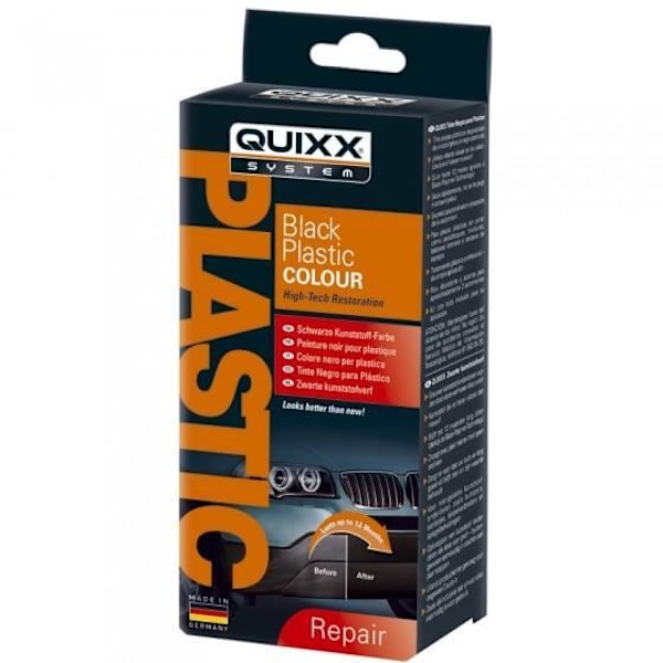 Syntetisk färg - Quixx - 75 ml - Svart färg - 0,1 liter - Exteriör Svart