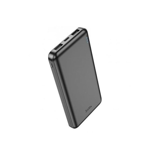 hoco Power Bank batteri ultra tynd 10000mAh USB x2 sort