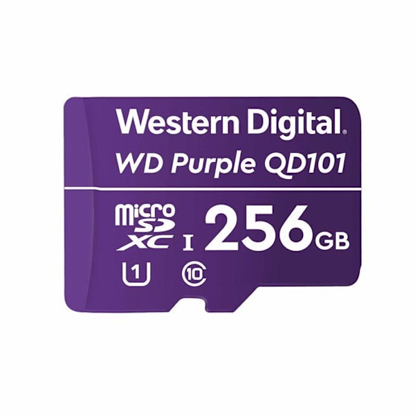 Muistikortti - WD - Purple - 256Go - microSDXC - Luokka 10 - Takuu 2 vuotta