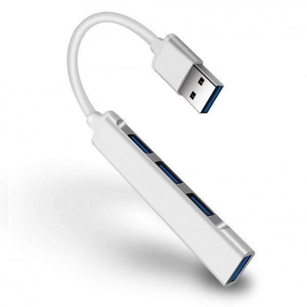 Ibox-hubi 4-porttinen USB 3.0 + 3x USB 2.0 ohut hopea [iuh3fas] - 5903968680312