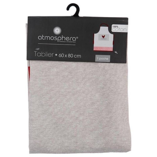 Forklæde - Atmosphera - Høne - 60x80 cm - 100% Bomuld - Multifarvet Flerfärgad