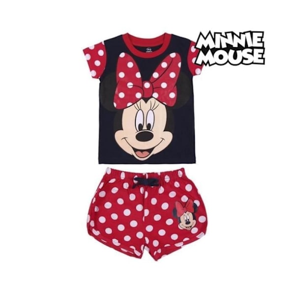 Lasten pyjamat - Minnie Mouse - Punainen - 100% puuvillaa Röd 2 år