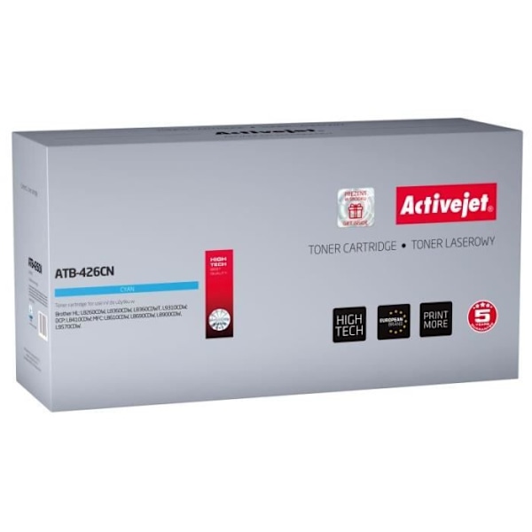 Tonerpatron - Activejet - ATB-426CN - Kompatibel - Cyan - 6500 sider