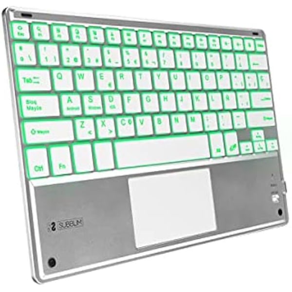 SUBBLIM Bluetooth trådlöst tangentbord - SMBT50 - Silver - Snabbtangent Funktion