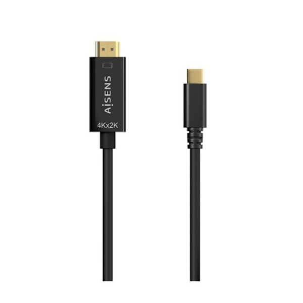 CABLE KONVERTER AISENS 4K30HZ USB-C-M-HDMI-M SORT 0.8M
