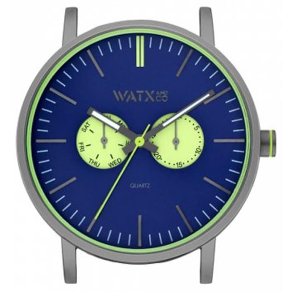 Ur - WATX&COLORS - PSICOTROPICAL WXCA2728 - Kvarts - Analog - Rustfrit stål Blå