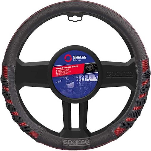 Grip ratafdækning sort / rød SPARCO Svart röd