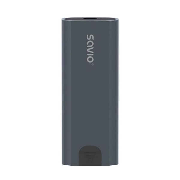 SAVIO Ekstern M.2 SSD NVMe, USB-C 3.1, grå - AK-67 Grå