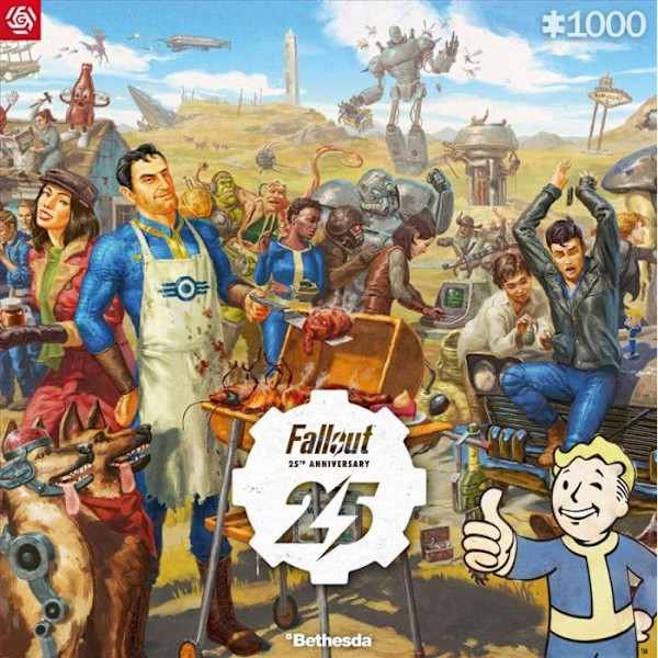 Palapeli 1000 palasta Fallout 25-vuotisjuhla