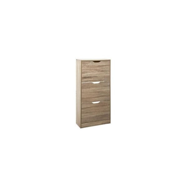 Skoletøj med 3 skuffer - L. 60 x D. 24 x H. 115 cm - Beige Beige