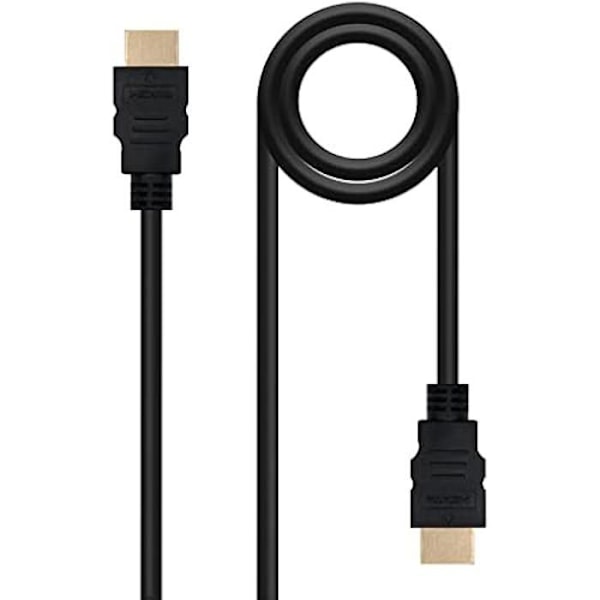Nanokabel højhastigheds HDMI/HEC-kabel, A/M-A/M, sort, 10 m Svart
