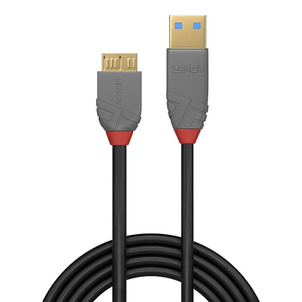 Lindy 36765 USB-kabel - 0,5 m - USB A til Micro-USB B - 3.0 (3.1 Gen 1) - 5000 Mbit/s - Sort