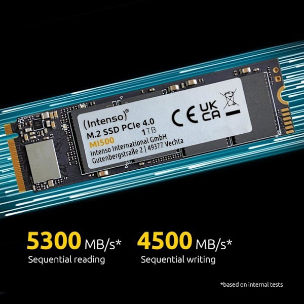 Intenso 1 TB SSD Intern NVMe/PCIe M.2 PCIe NVMe 4.0 x4 Detail 3836460