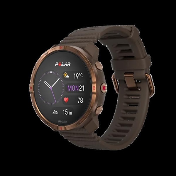 Urheilukello - Polar - Grit X2 - AMOLED - Safiirilasi - Monilaji Brun koppar