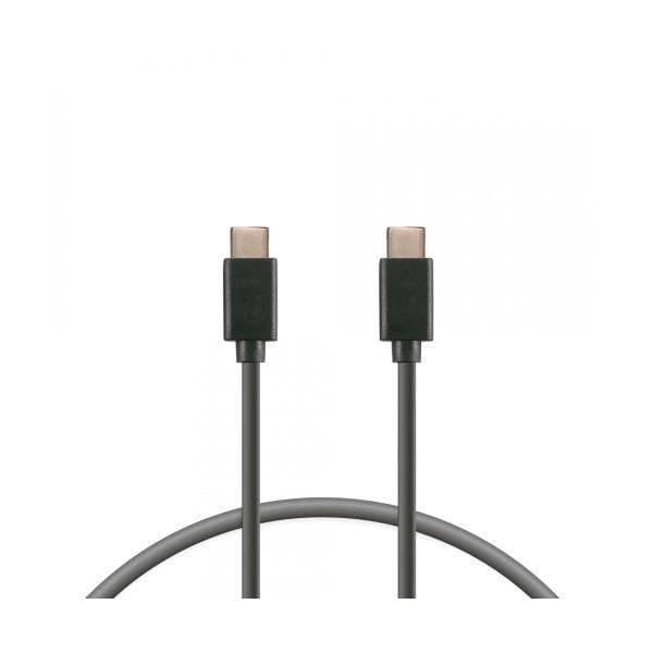 USB-opladningskabel - KSIX - BXCUC03S - USB-C (M) til USB-C (M) - 1 meter - Sort