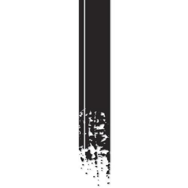 Sticker karrosseridesign - FOLIA TEC - Sort - Striber - 22x150 cm - Modstandsdygtig over for vejrfaktorer og vask.