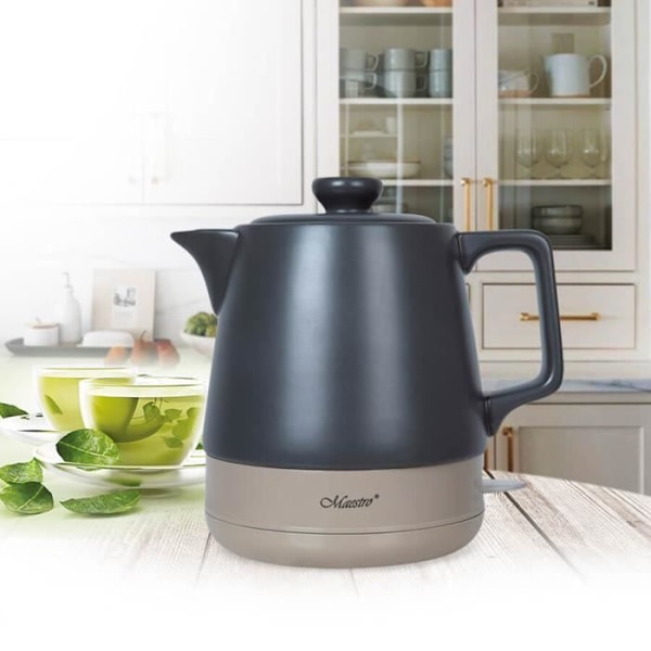 Keramisk elektrisk kedel 1l Maestro MR-071 Black 1000W sort Svart