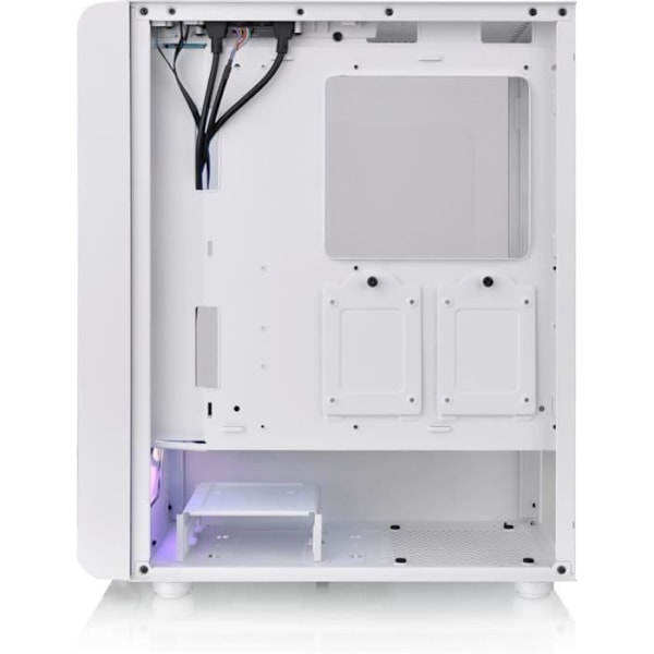Mid Tower PC-fodral utan strömförsörjning - THERMALTAKE S200 TG ARGB (Vit) - ATX/Micro ATX - 3x120mm A-RGB - USB 3.0/2.0 - Härdat glas