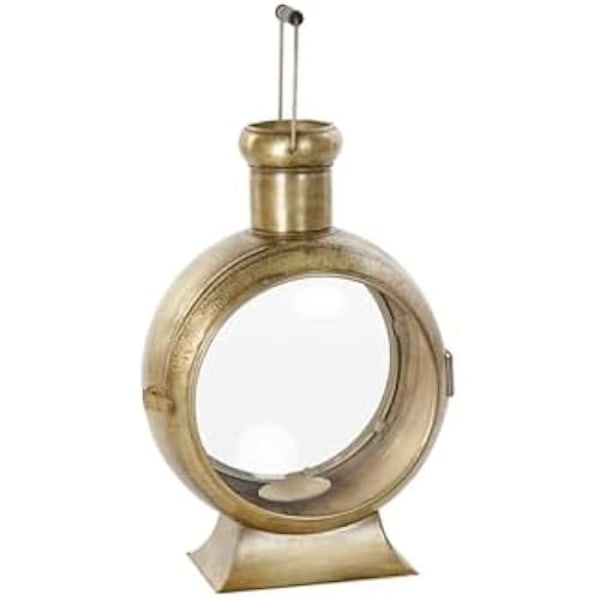 Golvlampa - DKD HEMINNREDNING - Metallglas - Guld - 52x31x31 cm - Modern design Guld