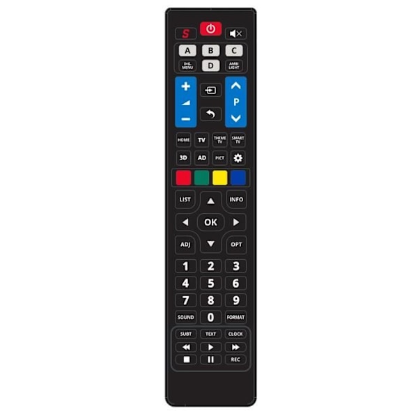 SUPERIOR ELECTRONICS SUP034 Universal fjernbetjening til PHILIPS TV Sort
