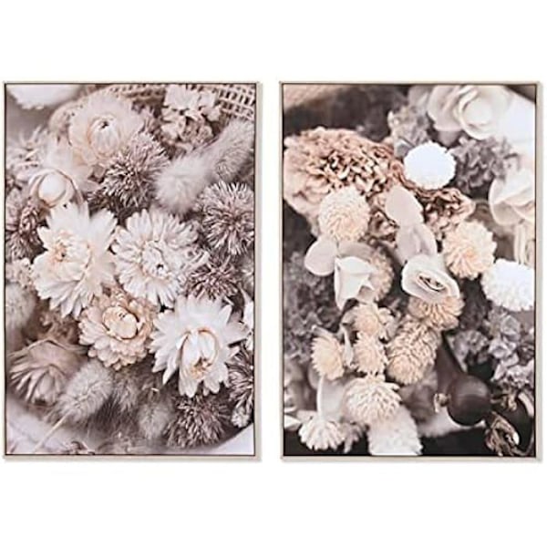 Bord - DKD HEMINNREDNING - Standard - Beige - Canvas och polystyren - 83x4,5x123 cm beige
