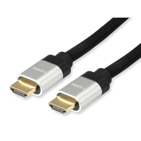 UDSTYR 119382 HDMI KABEL 3 M HDMI TYPE A (STANDARD) SORT, SØLV