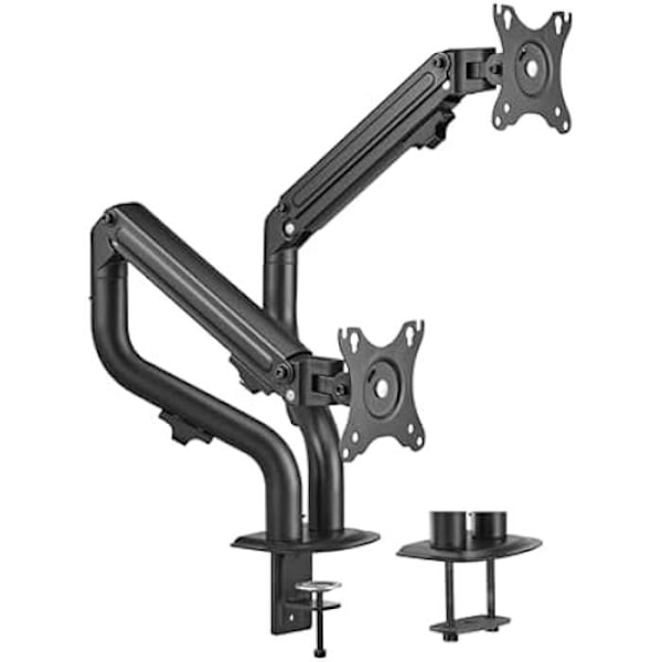 Tavlestøtte - AISENS - DT32TSR-141 - Inklinerbar - 3 lede - 2 arme - 8Kg Sort