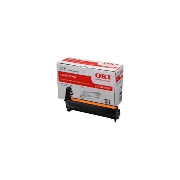 Kit tromme - OKI - 43870024 - Kompatibel C5850/C5950 - Sort - Kapacitet 20.000 sider