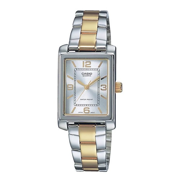 Analog klocka - CASIO - Ltp-1234psg-7aeg - Silver/Guld - Metallarmband - Dam