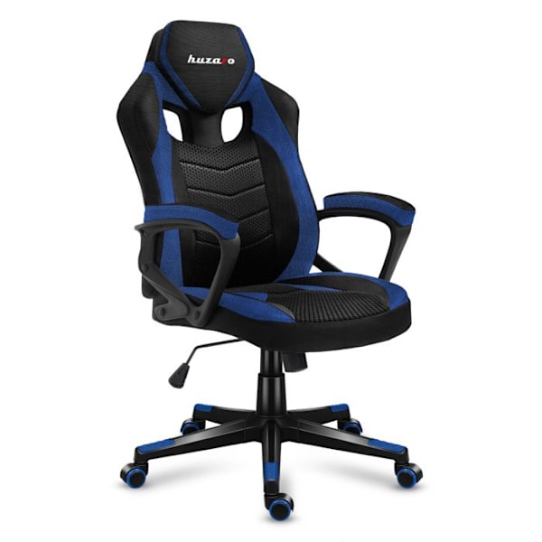 HUZARO Force 2.5 blå Chaise Gaming Fritstående Spilstol med åndbart stof, vippefunktion til vækst 120-150cm