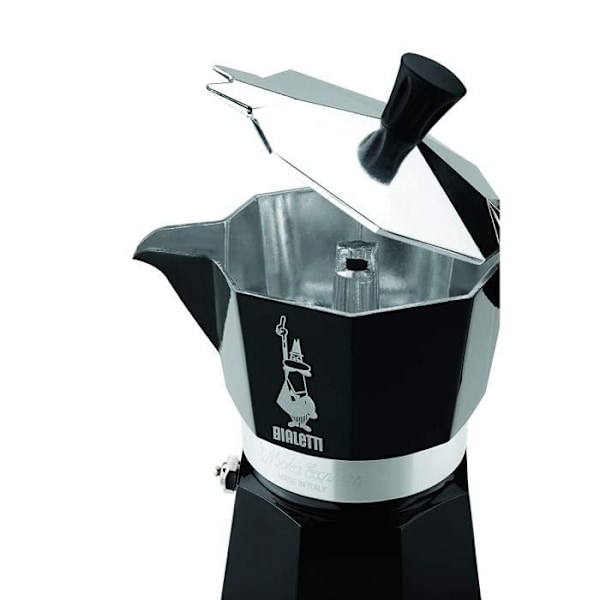 Bialetti Espressomaskine til 6 kopper, aluminium, sort, 30 x 20 x 15 cm - 4953