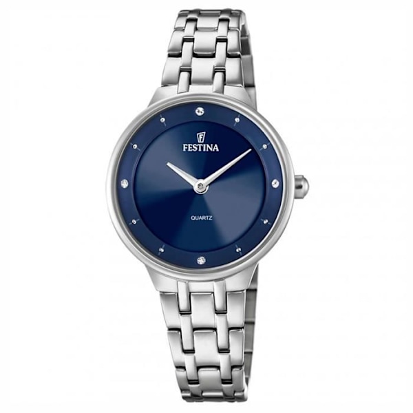 Ur - FESTINA - Kvinde - Rustfrit stål - Blå urskive - 30,5 mm Vit blå