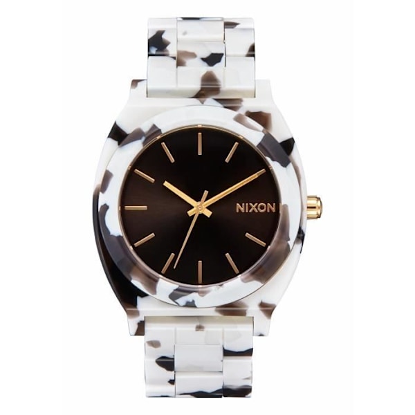 Kvindeur - Nixon - Time Teller - Acetatkrop - Sort skildpadde - One size Svart sköldpadda