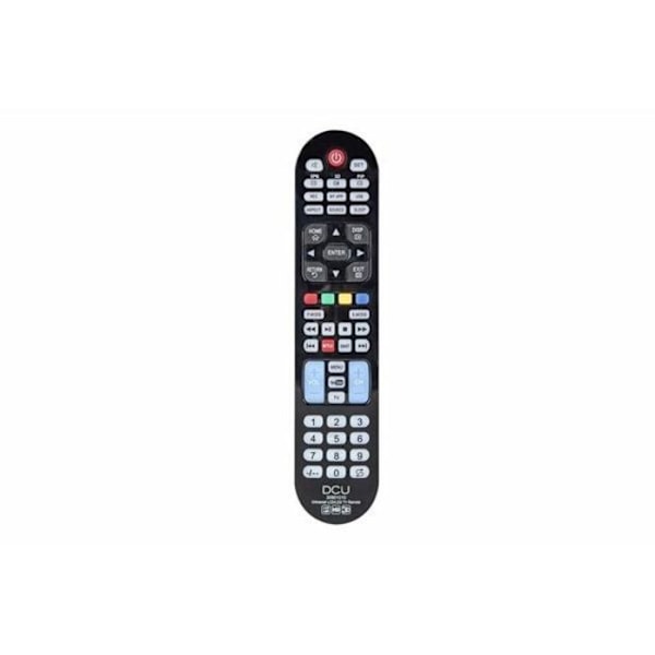 Dcu tecnologic - 30901010 - Universal fjernbetjening | LCD/LED TV fjernbetjening | Knap til Netflix og Youtube | Sort Sort