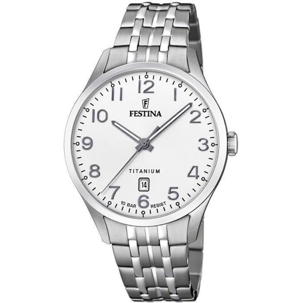 Ur - Festina - 20466 - Sølv - Titan - Vandtæthed 10 bar Pengar